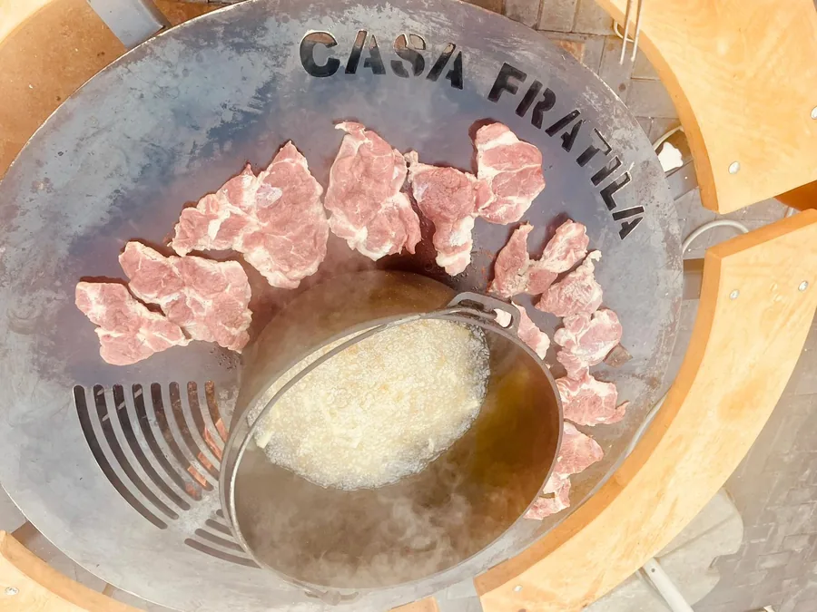 Custom Casa Frătilă grill — BBQ evening